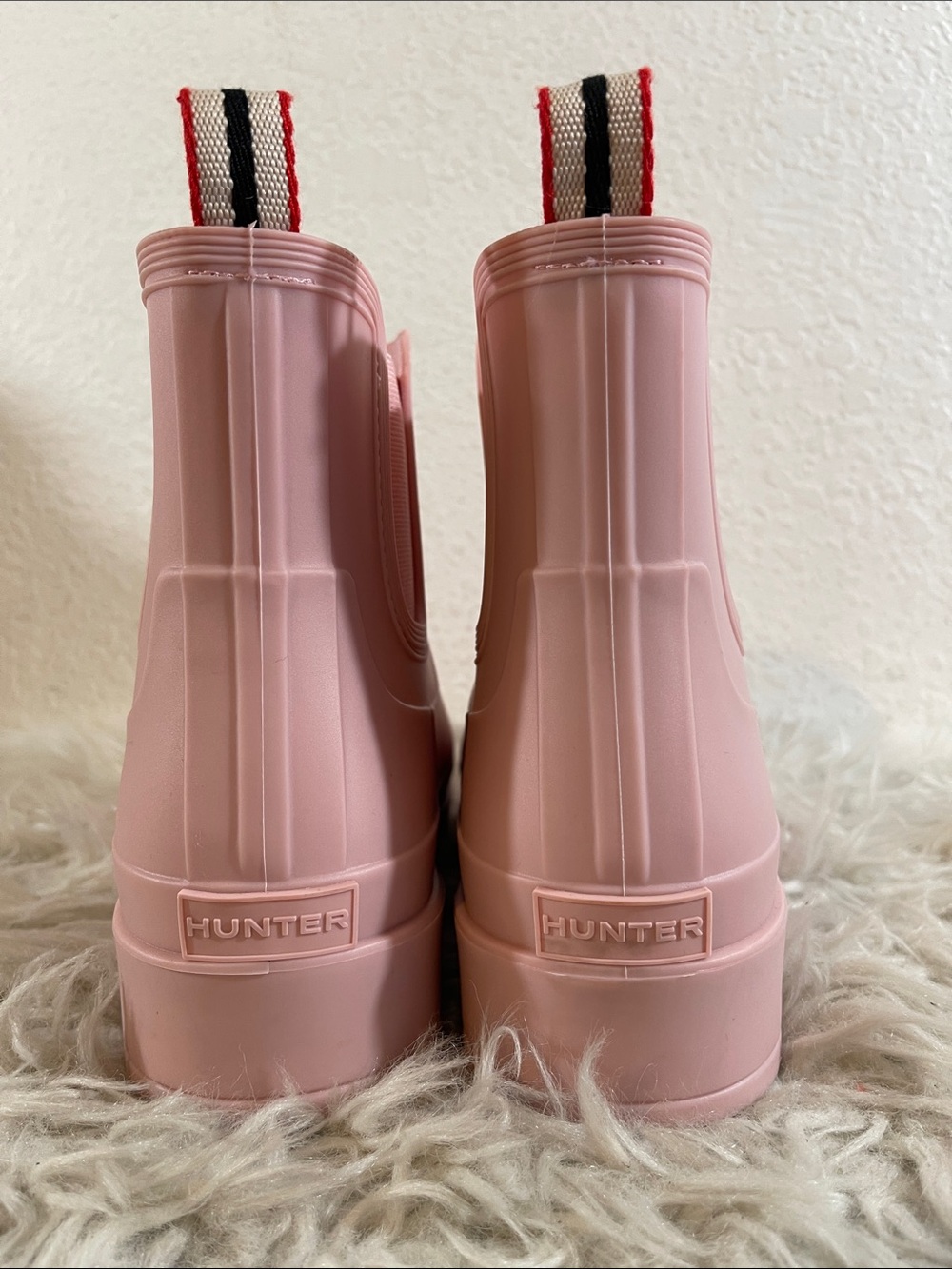 HUNTER Women's Tabitha Waterproof Rain Boot Light Pink Size 10 New - Picture 5 of 11